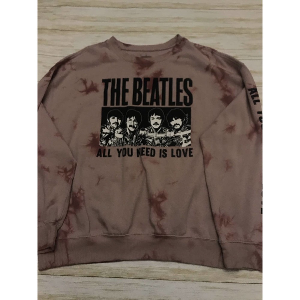 The Beatles All You Need Is Love Sweatshirt Women’s XL